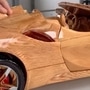 The toy car has several moving parts. (Image: Youtube/Woodworking Art)&nbsp;