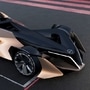 Nissan Ariya single-seater concept gets an electrified and illuminated V motion, just like the road car.
