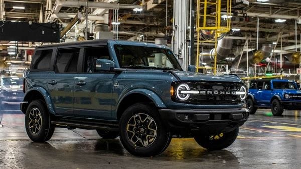 File photo of a 2021 Ford Bronco sport utility vehicle at its Michigan assembly plant in the US.