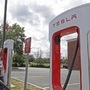 File photo of Tesla vehicle being charged at a Tesla Supercharger site used for representational purpose only