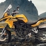 This is the second model in Benelli's TRK 502 range and comes with a more dedicated off-road kit.
