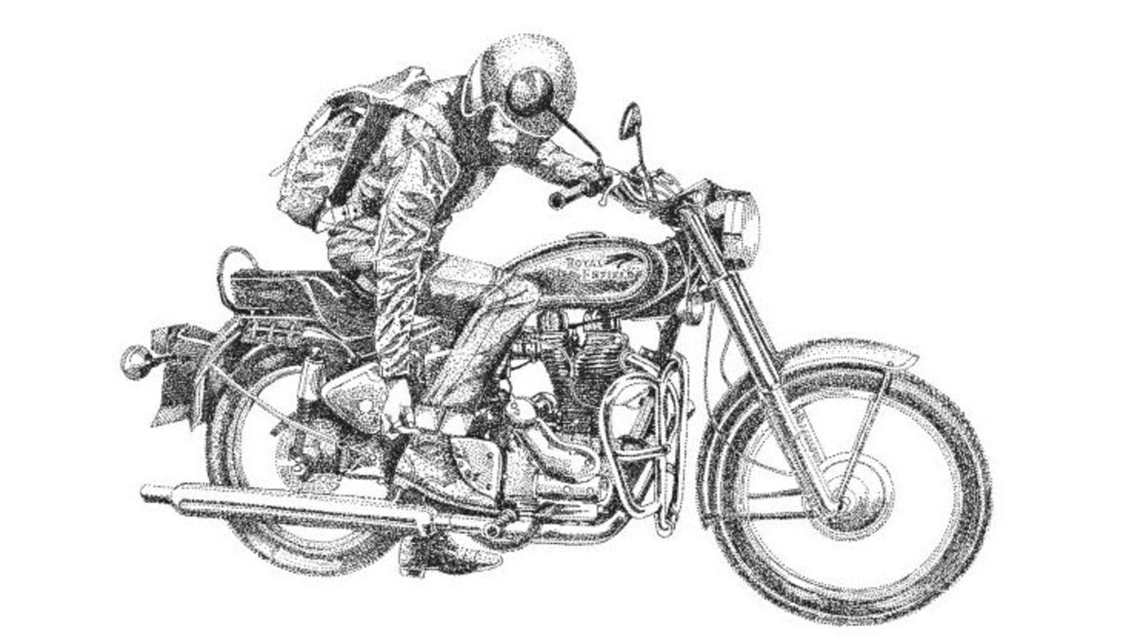 ROYAL ENFIELD Bullet Engine - Exploded view Technical Drawing..A3 size |  eBay