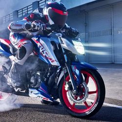 TVS Apache RTR 1165 RP features a new headlamp assembly where the signature Front Position lamp (FPL) functions simultaneously with low and high beam operations.
