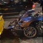Screengrab of a video posted on Instagram of the damaged one-off Pagani supercar ( eng_aalhammadi/Instagram)