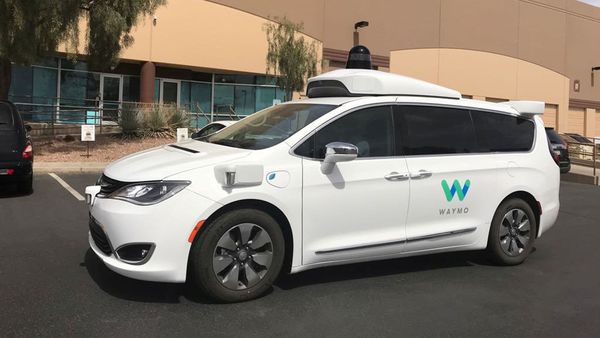 FILE PHOTO: A Waymo self-driving vehicle is parked outside the Alphabet company's offices where its been testing autonomous vehicles. (REUTERS)