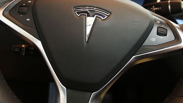 File photo of a Tesla logo 