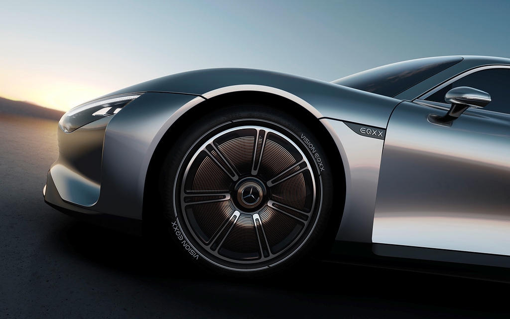 The concept electric coupe gets unusual wheel design, that ditches the conventional appearance. Sitting under the flared wheelarches, the concept car gets a large disc like appearance. The concept electric coupe gets unusual wheel design, that ditches the conventional appearance. Sitting under the flared wheelarches, the concept car gets a large disc like appearance.