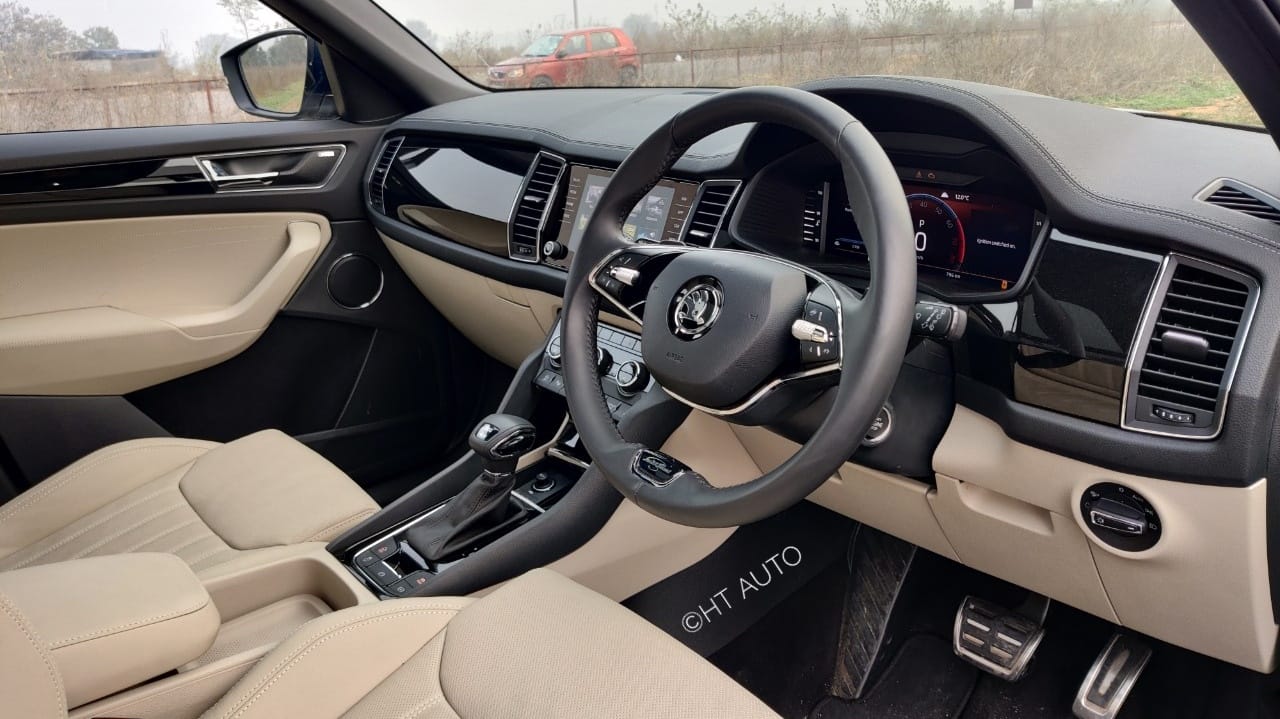 The cabin of the Kodiaq offers top-notch quality coupled with plenty of storage space