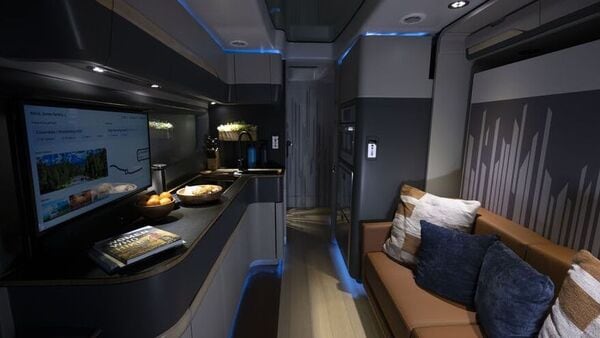 Interior of the Thor Vision electric motorhome