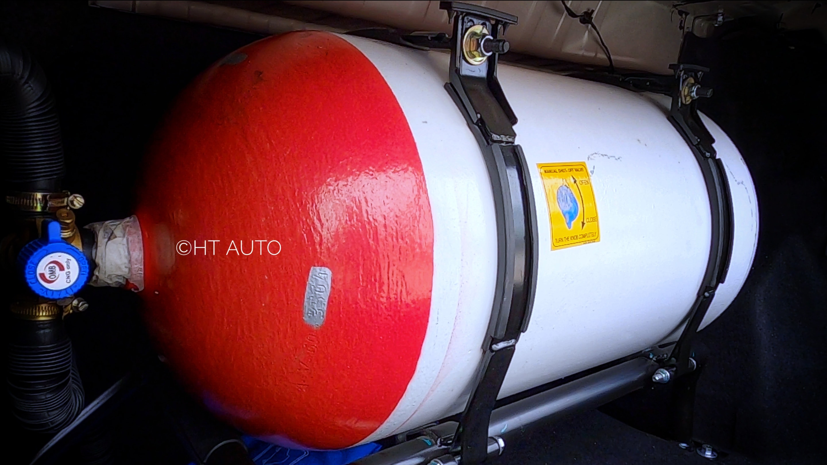 Tata Motors has packed a 60-litre CNG cylinder in the boot space, which can hold up to 10 kgs of gas at a time. Tata uses stainless-steel tube for the CNG kit and says it has been tested adequately to prevent gas leaks. (Photo: Sabyasachi Dasgupta/HT Auto) Tata Motors has packed a 60-litre CNG cylinder in the boot space, which can hold up to 10 kgs of gas at a time. Tata uses stainless-steel tube for the CNG kit and says it has been tested adequately to prevent gas leaks. (Photo: Sabyasachi Dasgupta/HT Auto)