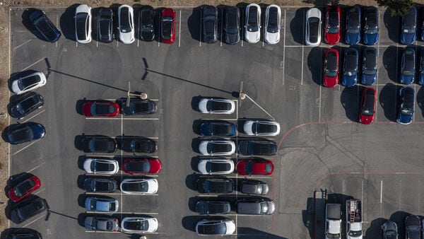 File photo of a Tesla dealership in Colma, California (Bloomberg)