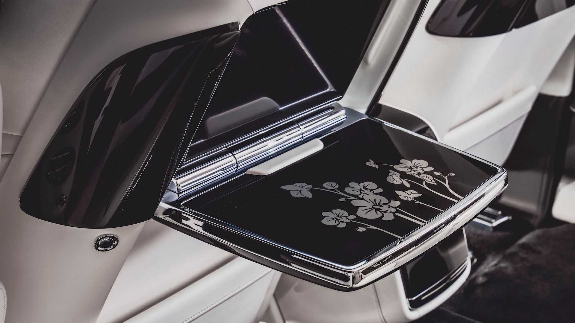 Rolls-Royce selected the orchid as an inspirational theme for resilience, beauty, and strength. Rolls-Royce selected the orchid as an inspirational theme for resilience, beauty, and strength.