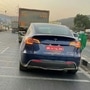The latest spy image was posted on Tesla Club India's social media handle and was shot somewhere in Pune, Maharashtra. (Nitesh Borane via Tesla Club India)