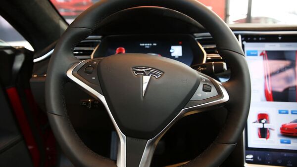 File photo of the interior of a Tesla vehicle. (AFP)