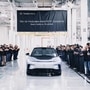 Faraday Future production-intent FF 91 EV has been manufactured at its Hanford, Calif plant. (Faraday Future)