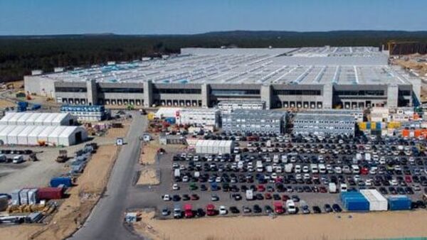 File photo of Tesla Gigafactory in Gruenheide near Berlin, Germany. (AP) File photo of Tesla Gigafactory in Gruenheide near Berlin, Germany. (AP)