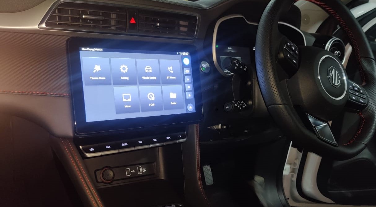 Interior of 2022 MG ZS EV
