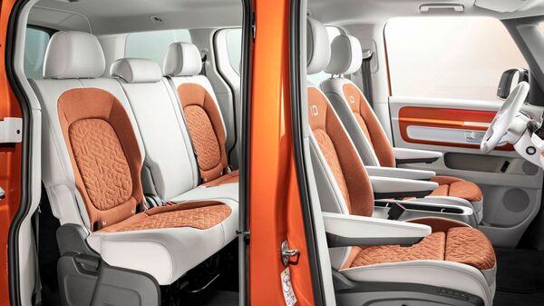 The interior of the upcoming electric vehicle Volkswagen ID.Buzz (Volkswagen)
