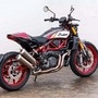 The FTR Championship Edition gets a number of unique body panels and components including the carbon fibre tank shrouds, front fender, and seat cowl.