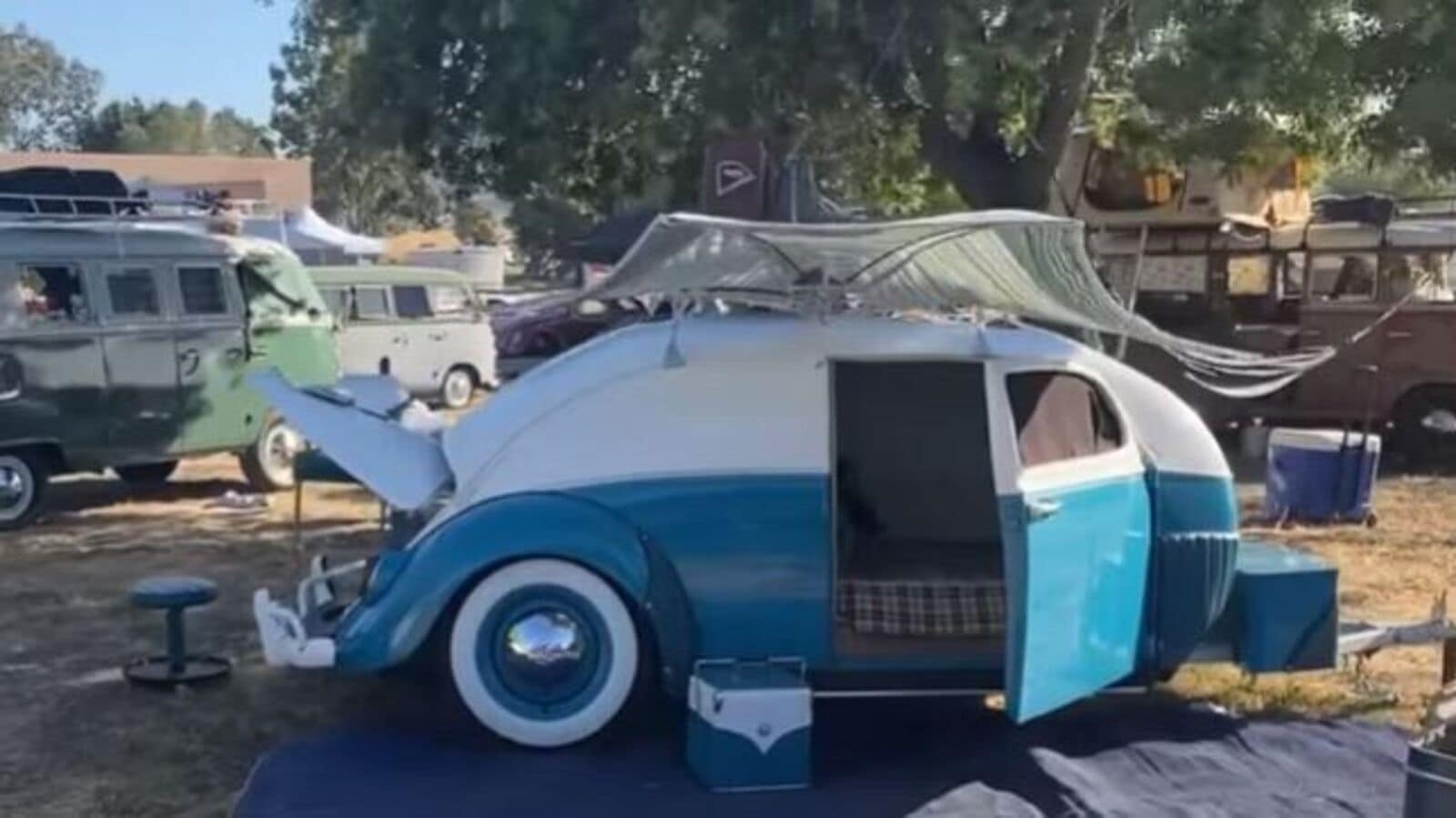 VW Bus With Audi S3 Engine And Matching Camper Has Us Seeing Double
