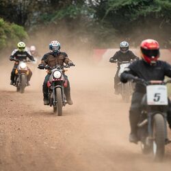 The Scram is a dual purpose motorcycle that you can live with everyday without putting much muscle into it.