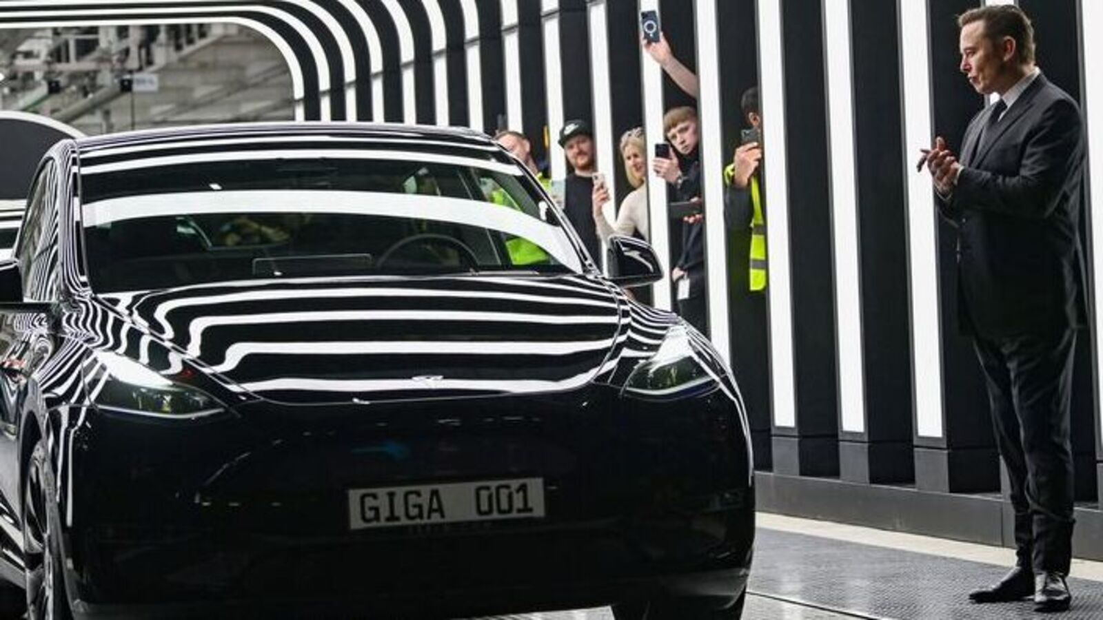 Tesla CEO Elon Musk hands over first batch of Germany-made Model Ys to ...