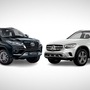 Toyota Fortuner SUV (left) are expected to see a price hike of up to 4 percent, while Mercedes GLC (right) will see prices go up by up to 3 percent from April 1.
