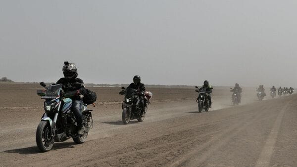 The ride covered almost 2,200km over scenic locations of the White Rann, popularly known as India’s Great White Desert.