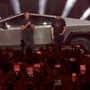 Tesla CEO Elon Musk (right) next to the Cybertruck during the EV maker's Cyber Rodeo event to officially inaugurate Texas Gigafactory. (Image courtesy: Tesla)