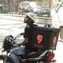 File photo of a Swiggy delivery partner (HT_PRINT)