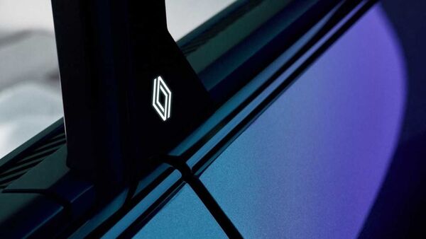 The latest teaser image shows the illuminated Renault logo at the window.