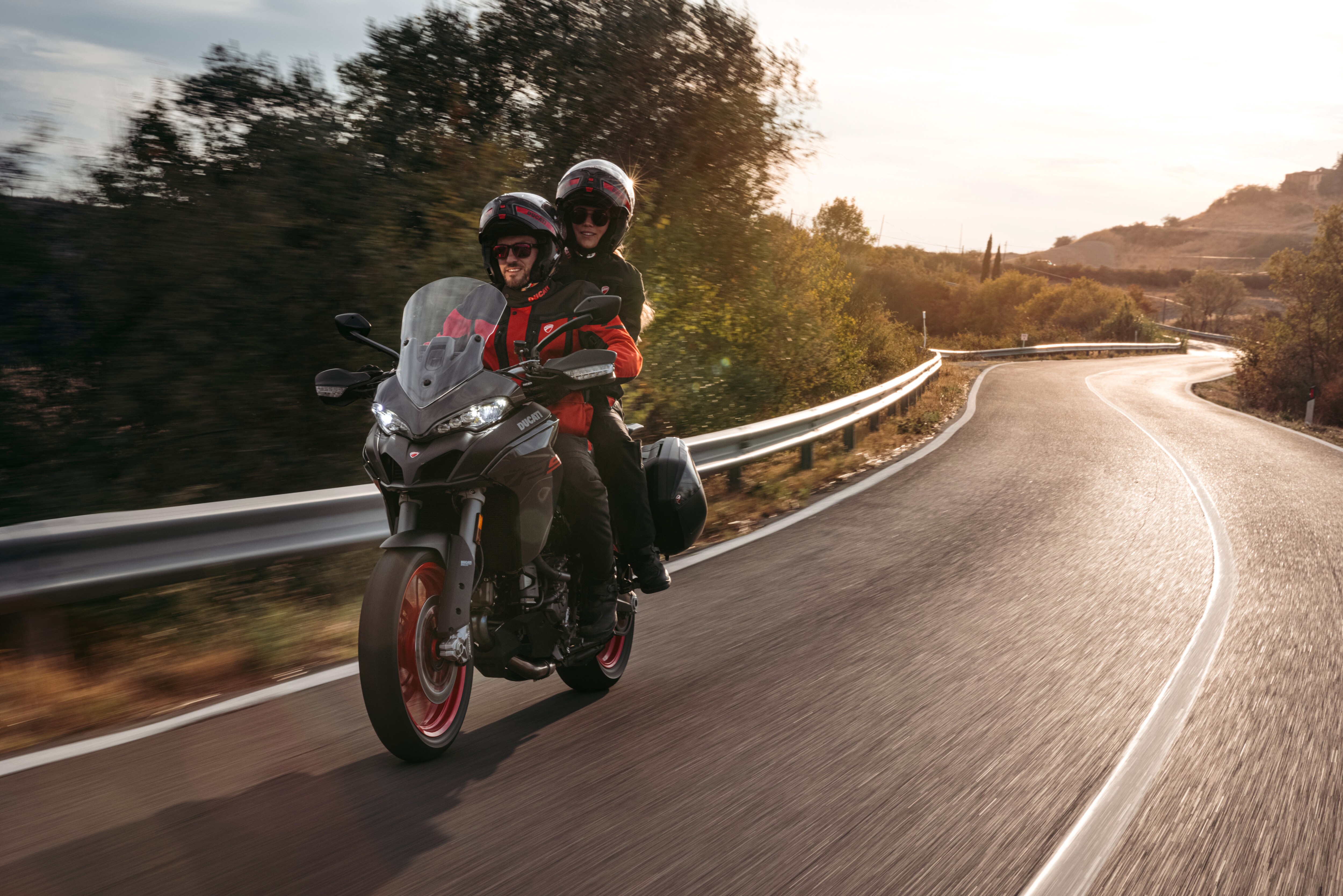 Ducati Multistrada V2 comes with four different riding modes - Sport, Touring, Urban and Enduro. Ducati Multistrada V2 comes with four different riding modes - Sport, Touring, Urban and Enduro.