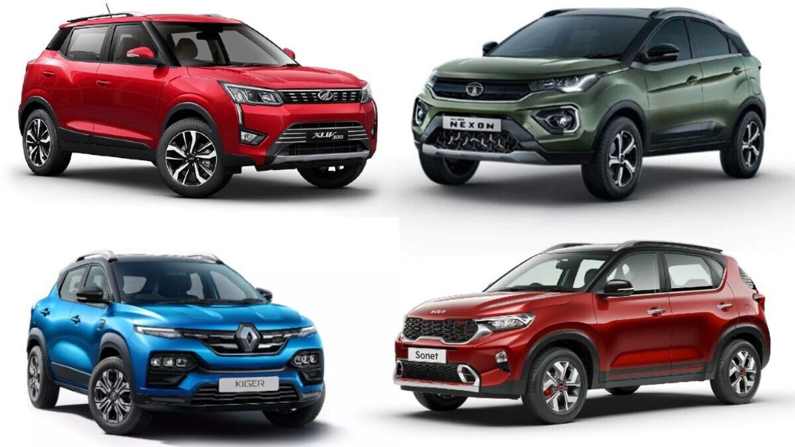 Tata Nexon to Kia Top 5 powerful compact SUVs in India under ₹10