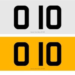A fancy car number costs a hefty amount of money.