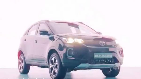 Tata nexon on a mountain road on Craiyon