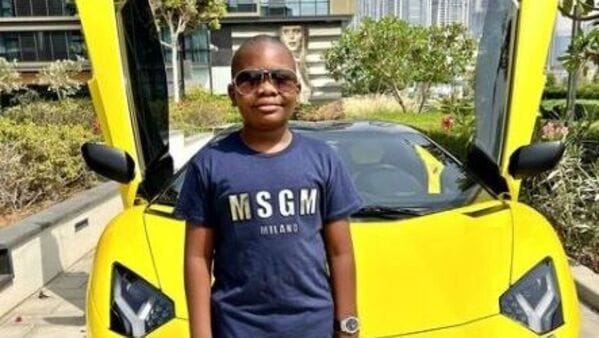 Africa's richest kid, aged 10, gets Lamborghini Aventador for birthday