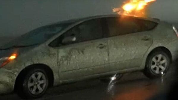 Watch: This Toyota Prius gets struck by lightning | HT Auto