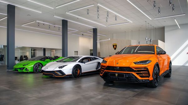 The new Lamborghini showroom is a 424 sqm showroom that has been designed to give customers a 360-degree experience. (Lamborghini)