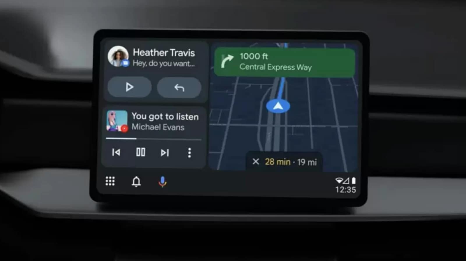 Google updates Android Auto app with new split-screen interface | HT Auto