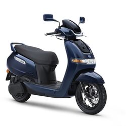 While the base and S variants of the TVS iQube electric scooter offers 100 km of range on single charge, the top-of-line ST version offers 140 km of range.