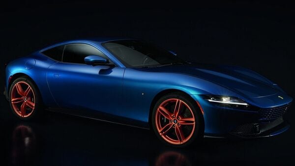 The special edition Ferrari Roma comes sporting an exquisite blue theme.