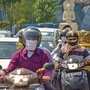 According to Motor Vehicles Act, two-wheeler riders with helmets on can still be fined. (File photo) (MINT_PRINT)