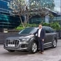 Balbir Singh Dhillon, Head of Audi India, posing with the new Audi Q7.