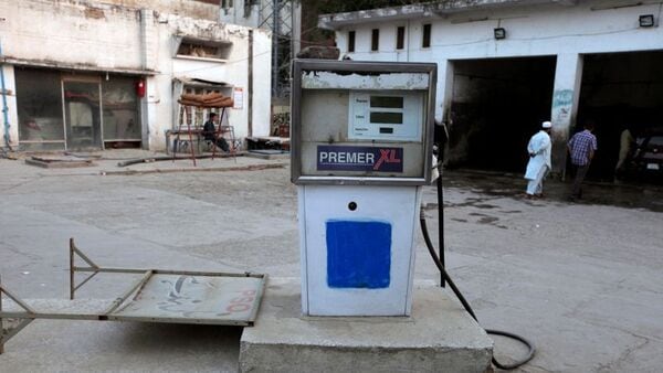 A fuel pump is pictured at a Pakistan State Oil petrol station in Rawalpindi. (File photo) (REUTERS)