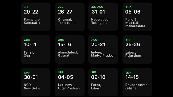 Test drive schedule for Simple One electric scooter