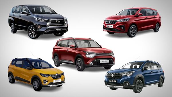 Three-row MPV segment in India continues to be dominated by Maruti Ertiga (top right). However, its XL6 and Kia's new Carens are locked in a tight race for second spot.