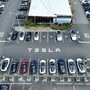 File photo of Tesla cars parked in a lot at the Tesla factory in Fremont, California. (AFP)