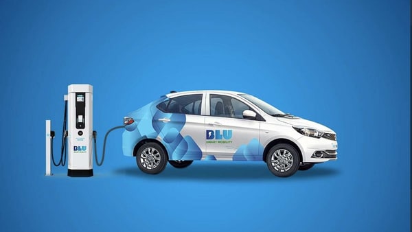 BluSmart is one of several cab aggregators offering electric mobility for consumers in India. (Photo courtesy: Twitter/BluSmartIndia)