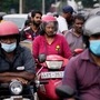 File photo of people waiting for fuel at a petrol station in Colombo, Sri Lanka. (AP)