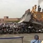 Screengrab from the video of destruction of dirt bikes. (Image: Twitter/Reuters)